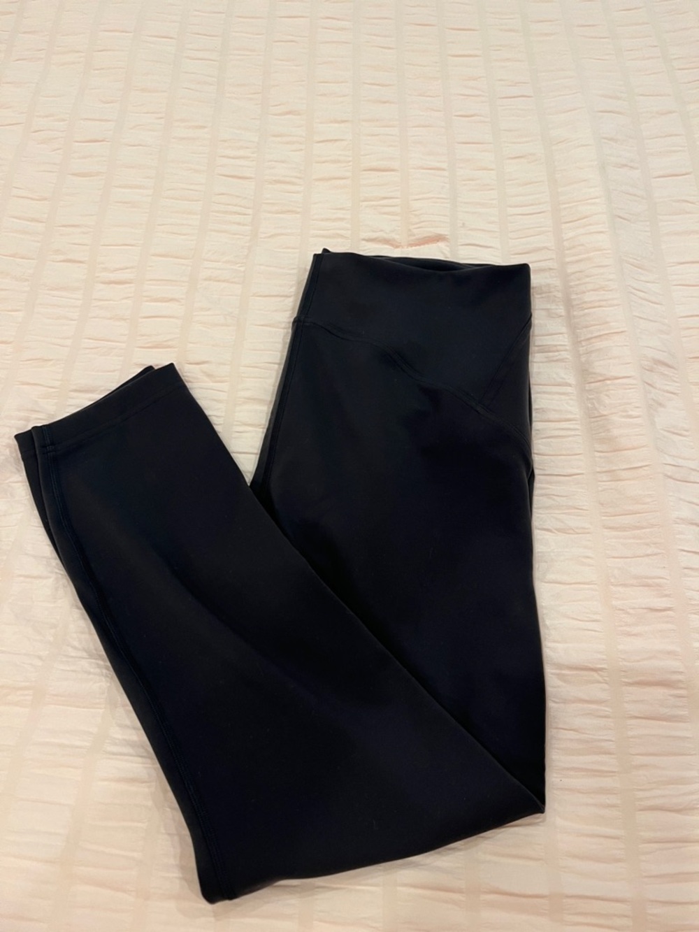 Lululemon 25 “ Wundertrain Solid Black High-Waist Leggings
